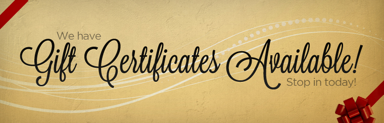 gift certificates
